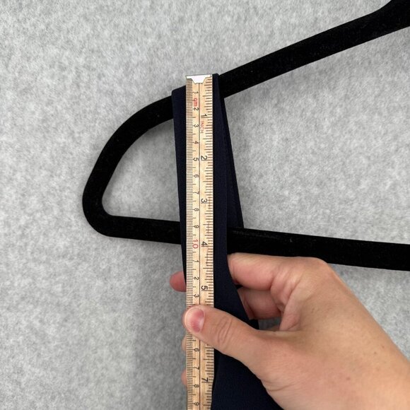 BHLDN Anthropologie Ansel Maxi Dress Size 16 Navy Blue Bridesmaid Front Slit NEW - Picture 13 of 16